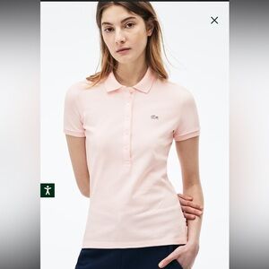 Lacoste Slim Fit Pink Polo Size 4 / 42